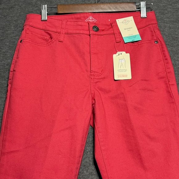 St John’s Bay Coral Mid Rise Skinny Jeans Women’s Size 6 NWT - Picture 2 of 10
